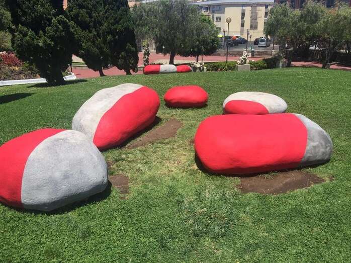Imagen del jardín zen dedicado a Sanmao en el parque de San Juan (Foto TA)
